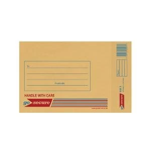 GoSecure Bubble Lined Envelope Size 3 140 x 195mm Gold Pack of 100