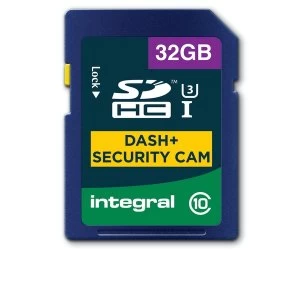 Integral 32GB SD Card SDHC Cl10 U3 R-95 W-60 Mb/S Dash & Security Cam