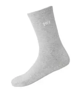 Helly Hansen Everyday Cotton Socks 3-pack, Grey Melange Size M Men