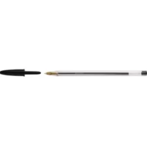 BIC Disposable ballpoint pen Cristal Black 0.4mm indelible/no VOCs: Yes 8373639