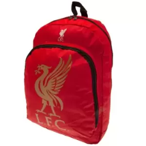 Liverpool FC Crest Backpack (One Size) (Red)