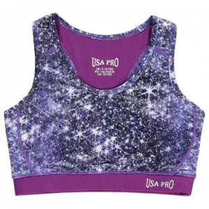 USA Pro Fitness Crop Top Junior Girls - Sparkle Print