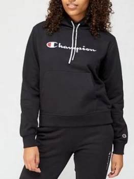 Champion Hooded Sweatshirt - Black, Size S, Women
