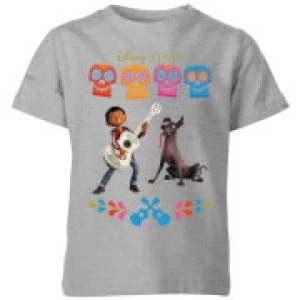 Coco Miguel Logo Kids T-Shirt - Grey - 7-8 Years