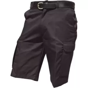 Warrior Mens Cargo Work Shorts (40) (Black) - Black