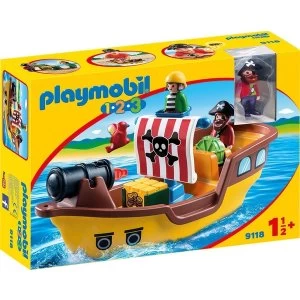 Playmobil 1.2.3 Pirate Ship