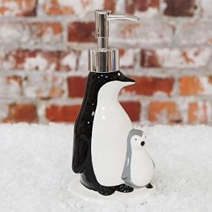Christmas Penguin & Chick Soap Dispenser