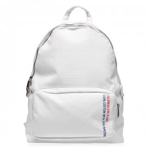 Calvin Klein Canvas Campus Backpack - Bright White