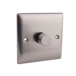 SMJ 2-Way Dimmer Switch 400W 1-Gang Brushed Steel