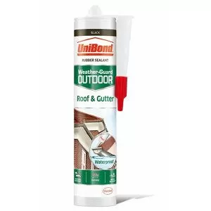 UniBond Weather Guard Black Outdoor Roof and Gutte r Flexible Sealant