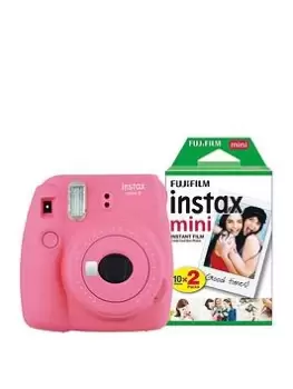 Fujifilm Instax Mini 9 Instant Camera (20 Shots) - Flamingo Pink