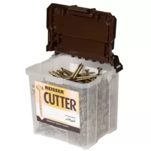 Reisser - Screws 8221480PB Cutter Tubs 4mm x 80mm Box of 500 Wood Screws
