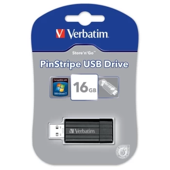 Verbatim 16GB USB Drive Black - 49063