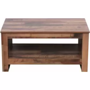 Hmd Furniture - Wooden Simple Coffee Table with Storage Bottom Shelf,Living Room Furniture,85x47x42cm(LxWxH) - Same as picture.