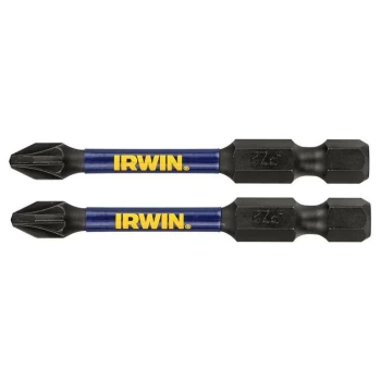 IRWIN - Impact Pro Performance Screwdriver Bits PZ2 57mm (Pack 5)