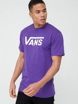 Vans Classic Logo T-Shirt - Purple Size M Men