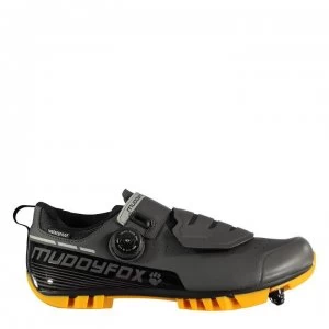 Muddyfox MTB300 Mens Cycling Shoes - Grey/Orange