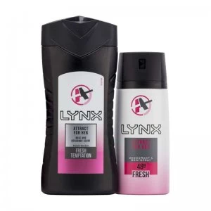 LYNX Attract For Her Duo Bath Gift Set
