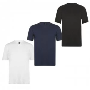 Donnay Three Pack V Neck T Shirt Mens - White/Blck/Navy