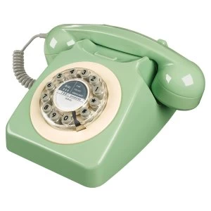 Wild and Wolf 1960s Design 746 Corded Telephone- Green