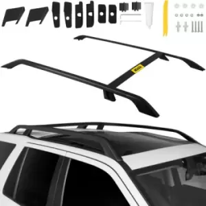 VEVOR 06-15 Car Roof Rack, 2 Pieces, Universal Car Accessories, Roof Rails, Aluminium for Land Rover Roof Rack, Black Roof Rack, Lightweight Aluminium