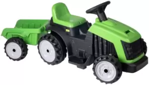 EVO Electric Tractor with Trailer 6V Powered Vehicle - Green
