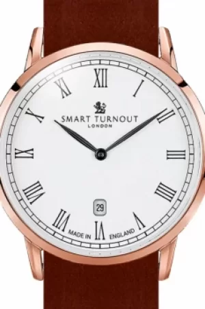 Smart Turnout Brunel Quartz Watch With an Oak Leather Strap