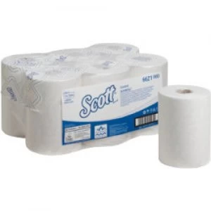 Scott Hand Towels 6621 1 Ply 6 Rolls of 600 Sheets