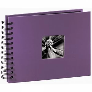 Fine Art Spiralbound Album 24x17cm 50 Black pages Purple
