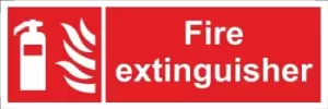 Fire Extinguisher Sign Vinyl 100mm x 300mm SS027SA CASTLE PROMOTIONS