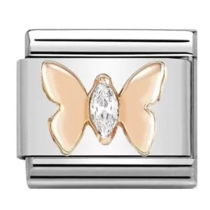 Nomination CLASSIC Rose Gold Butterfly With Stones Charm 430305/19