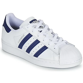adidas SUPERSTAR J boys's Childrens Shoes Trainers in White kid