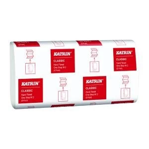 Katrin Classic One Stop Hand Towels 2-Ply White Pack of 3360 345287
