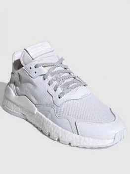 adidas Nite Jogger - White, Size 7, Women