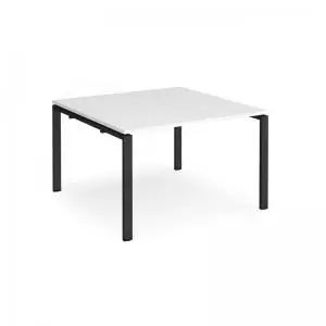 Adapt boardroom table starter unit 1200mm x 1200mm - Black frame and