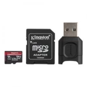 Kingston 64GB MicroSDXC React Plus Card