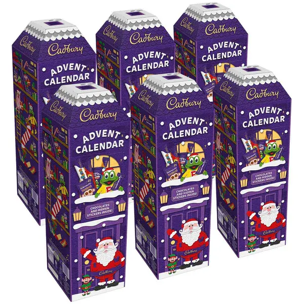 Cadbury Gifts Direct Cadbury 3D Chocolate Advent Calendar 308g (Box of 6) 4258431O