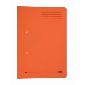 Elba StrongLine Foolscap Spring Pocket File 320gsm 36mm Orange Pack of 25