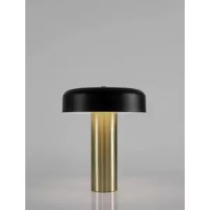 Jasper Integrated LED Table Lamp Gold, Black Aluminium LED 18W 733.9Lm 3000K - Merano