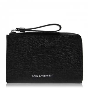Karl Lagerfeld Karl Vek Extra Small Coin Purse - A999 Black