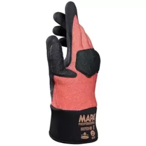 Mapa Krotech Orange Nitrile Coated Nitrile Work Gloves, Size 7, Small, 2 Gloves
