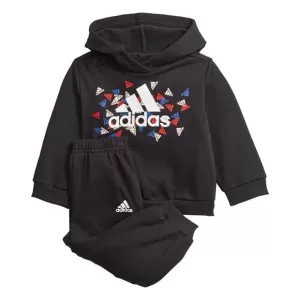 adidas Badge Of Sport Graphic Jogger, Grey/Red, Size 12-18 Months