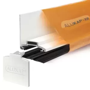 Alukap-XR White Wall Bar 3.0m with 55mm Rafter Gasket - wilko