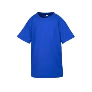 Spiro Chidlrens/Kids Impact Performance Aircool T-Shirt (9-10 Years) (Royal)