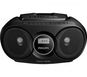 PHILIPS AZ215B/05 FM Boombox - Black