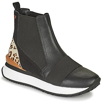 Gioseppo LUNNER womens Shoes (High-top Trainers) in Black