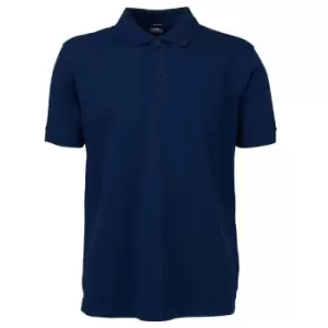 Tee Jays Mens Luxury Stretch Short Sleeve Polo Shirt (L) (Navy Blue)