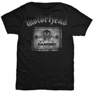 Motorhead Danger Mens Black T Shirt: Medium