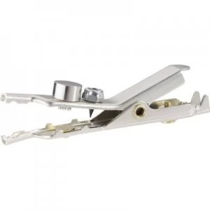 Alligator clip Silver Max. clamping range 25.4mm Length 68.6 mm