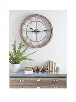 Cox & Cox Weathered Wood Cut Out Clock